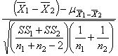 <strong>In a t test for two independent samples, the unbiased estimate of the population variance is</strong> A) B) C) D)