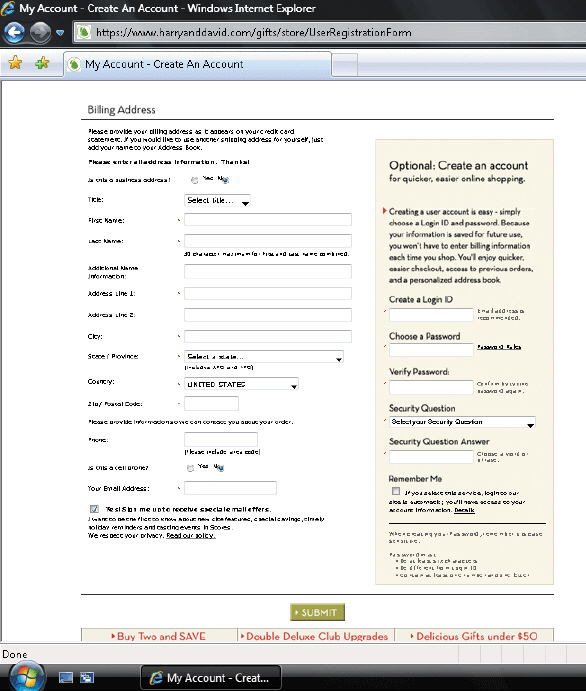 Using the accompanying figure, describe how a site visitor uses Web-based form elements to record and then send information to a site publisher.