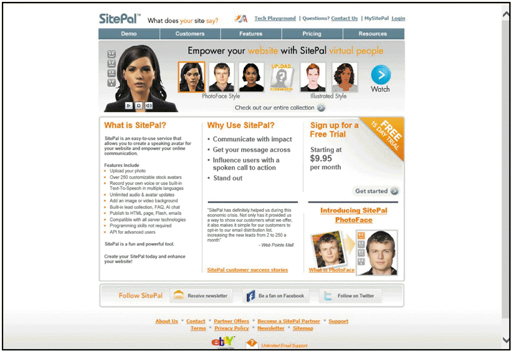 <strong> Websites, such as those shown in the accompanying figure, provide low-cost tools to create and maintain _______.</strong> A) avatars B) gadgets C) widgets D) clones