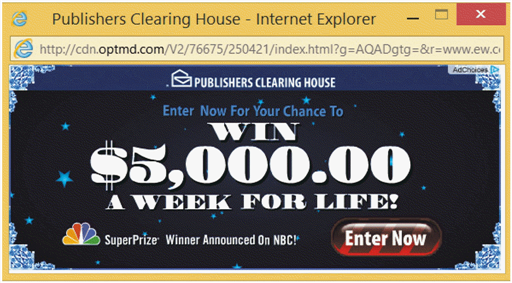 Cost for a banner ad, pop-up ad (like the one in the accompanying figure), pop-under ad, or rich media ad is based on ____________________ or click-throughs to the advertiser's website.