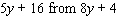 Subtract the polynomials using a horizontal format.