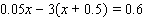 Solve the equation.