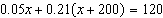 Solve the equation.