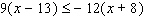 Solve the inequality and express the solution set using interval notation.