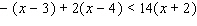 Solve the inequality and express the solution set using interval notation.