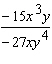 Simplify the rational expression.