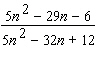 Simplify the rational expression.