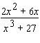 Simplify the rational expression.