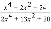 Simplify the rational expression.