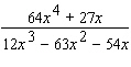 Simplify the rational expression.