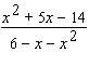 Simplify the rational expression.