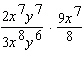 Perform the indicated operation involving rational expressions. Express final answer in simplest form.