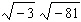 Write   in terms of i , perform the indicated operations, and simplify.<div style=padding-top: 35px> 