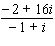 Find the quotient   and express the answer in the standard form of a complex number.<div style=padding-top: 35px> 